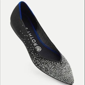 Rothy’s The Point in Slate Metallic, Size 7.